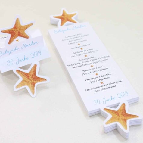 Imagem do produto Ementa Batismo Tema Mar
