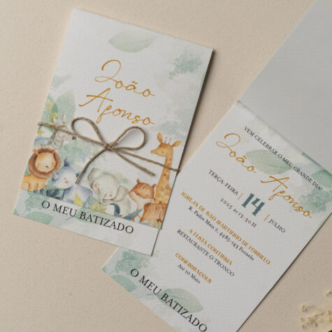 Imagem do produto Convite Batizado Selva Verde