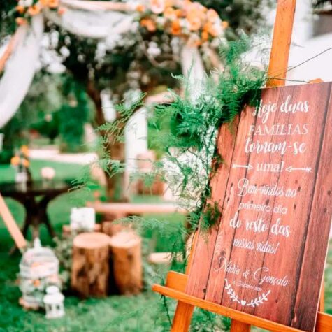 Imagem do produto Placa Casamento Rústica Original
