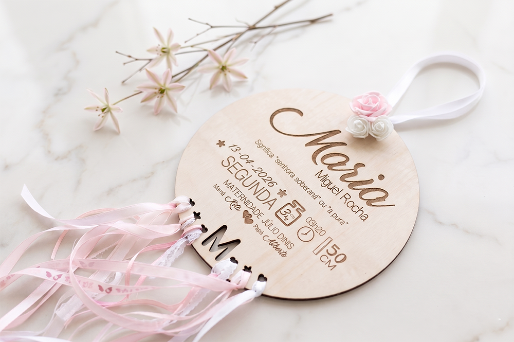 Prenda Bebé Placa Decoração