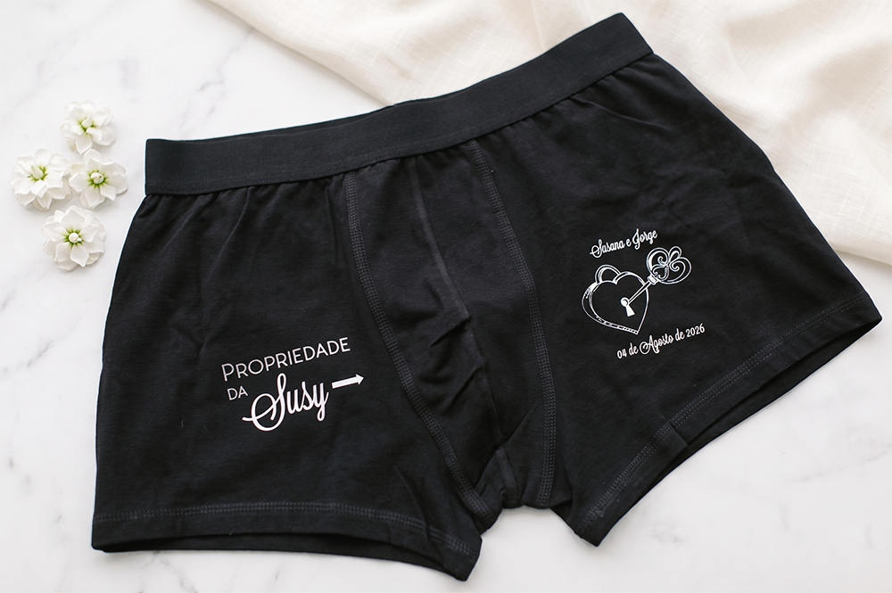 Boxers Noivo Propriedade Noiva