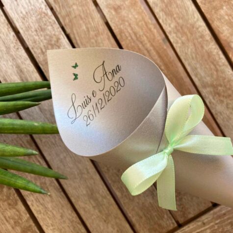 Imagem do produto Cones Arroz Casamento Personalizado