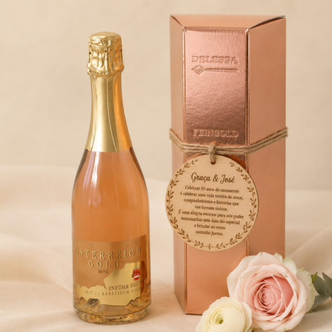 Imagem do produto Prenda Bodas Ouro Rosé
