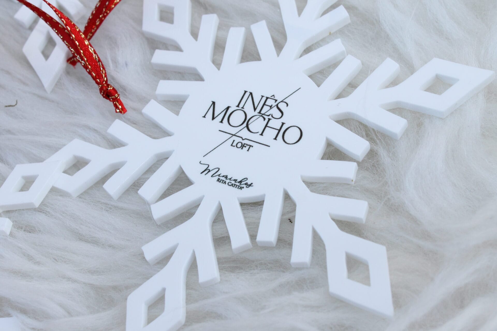 Flocos Neve Natal Elegante