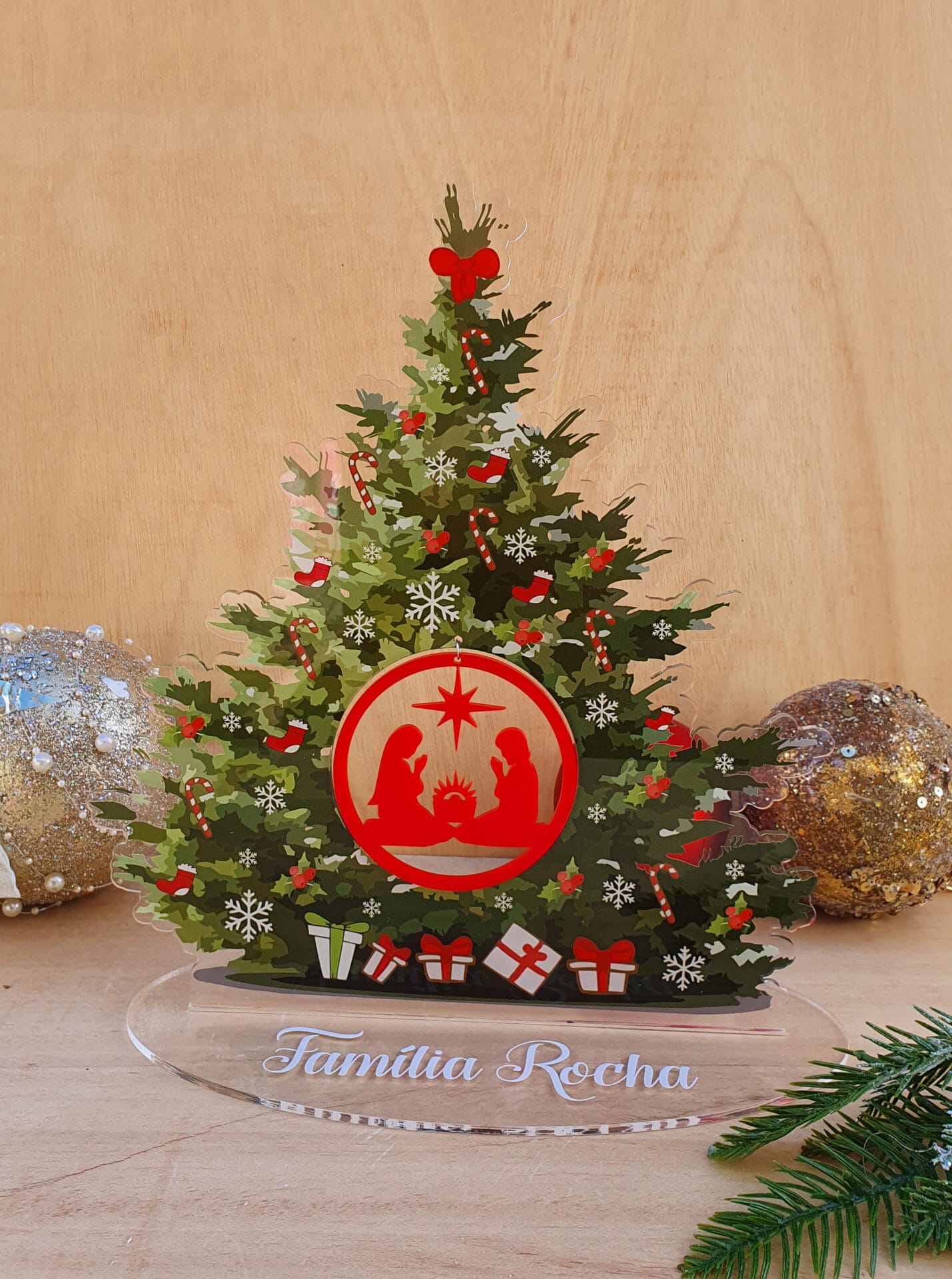 Bola Natal Personalizada Presépio