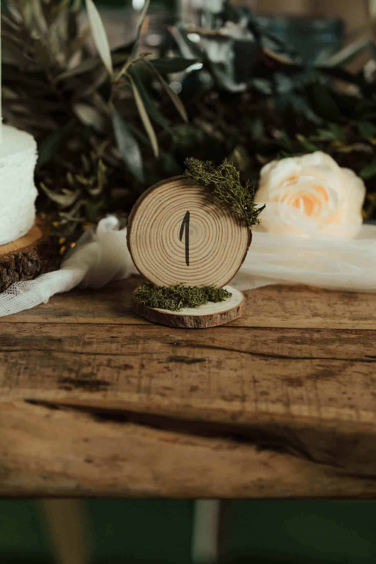 Marcador Mesa Casamento Rodela