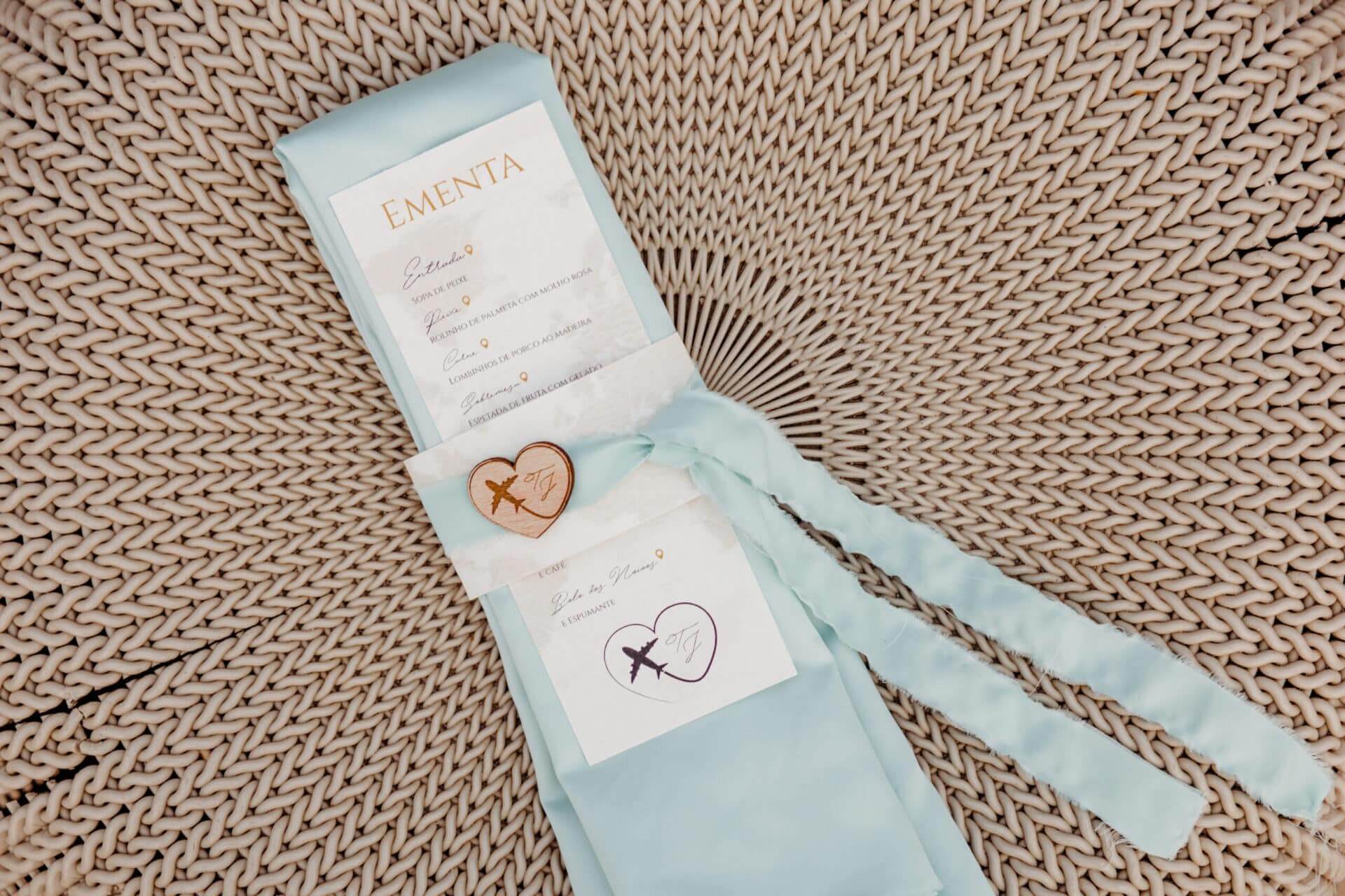 Argola Casamento Papel Madeira