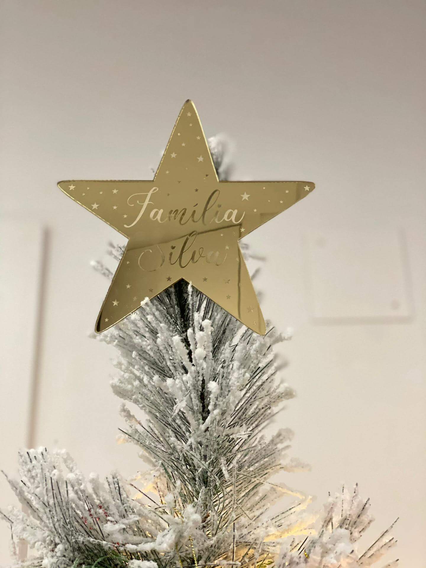 Estrela Natal Árvore Acrílico