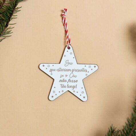 Imagem do produto Estrela Natal Mensagem Especial
