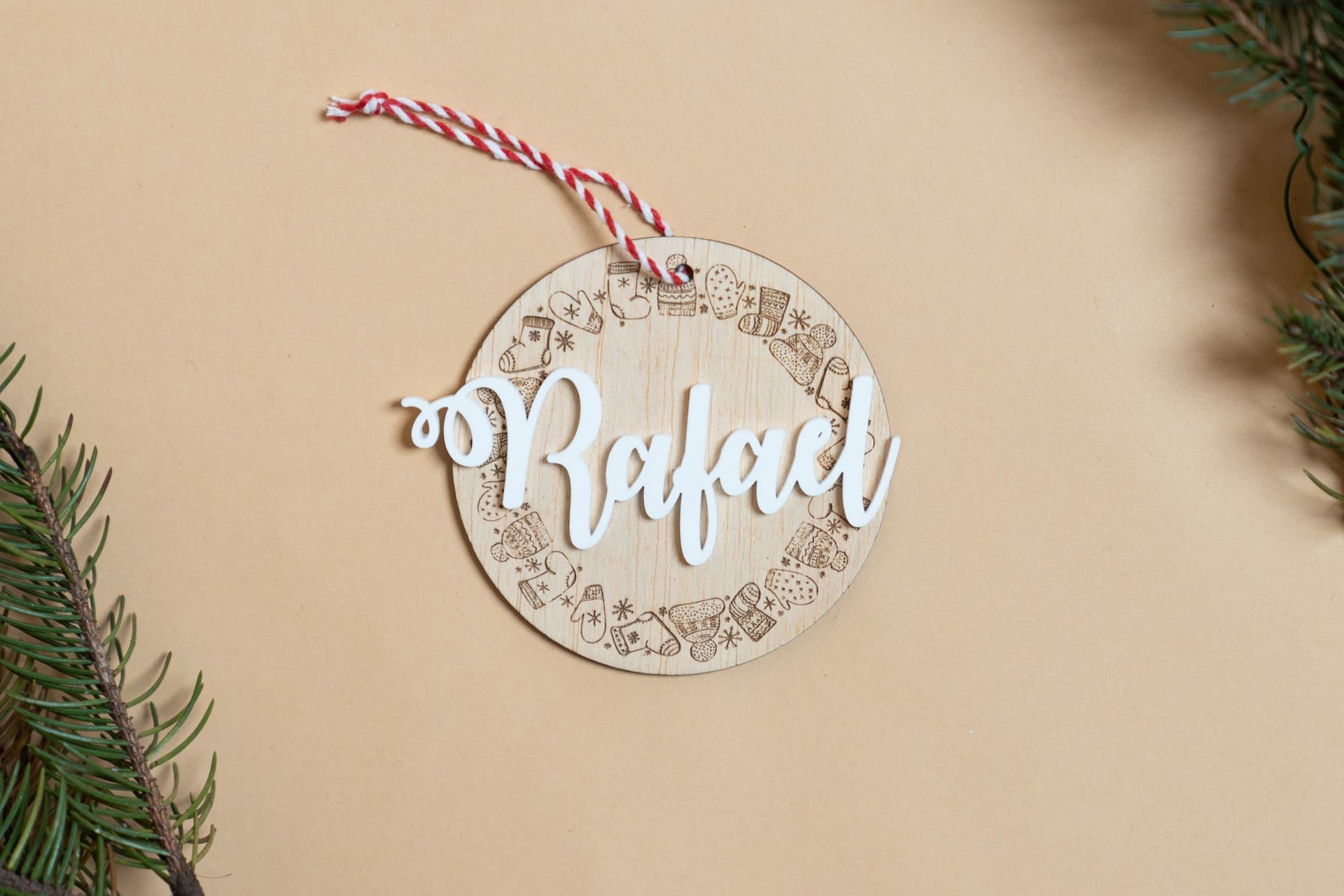 Bola Natal Personalizada Acrílico-Nome