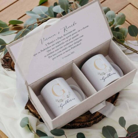 Imagem do produto Caixa Canecas Padrinhos Linho