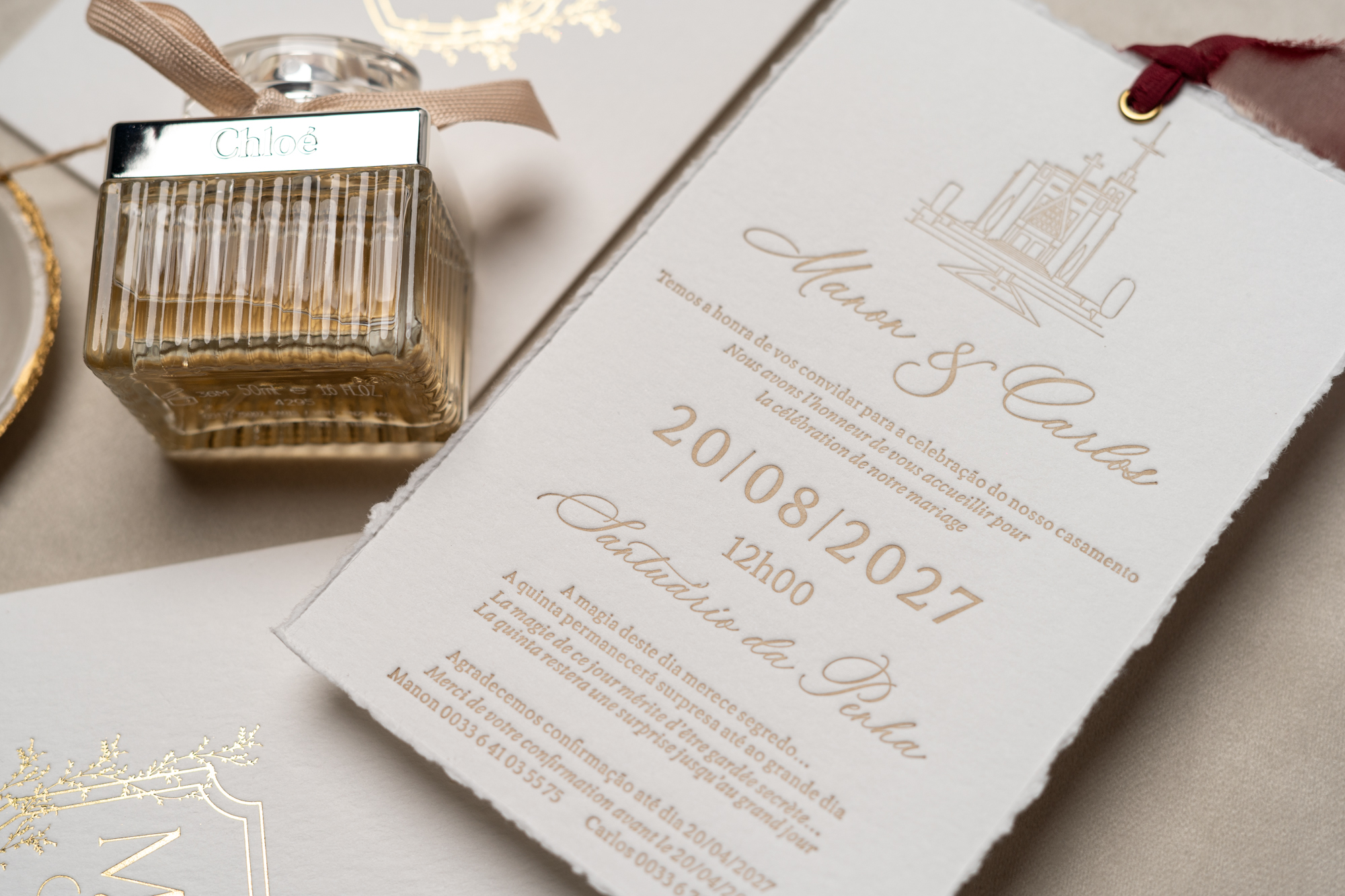 Convite Casamento Efeito Rasgado 8