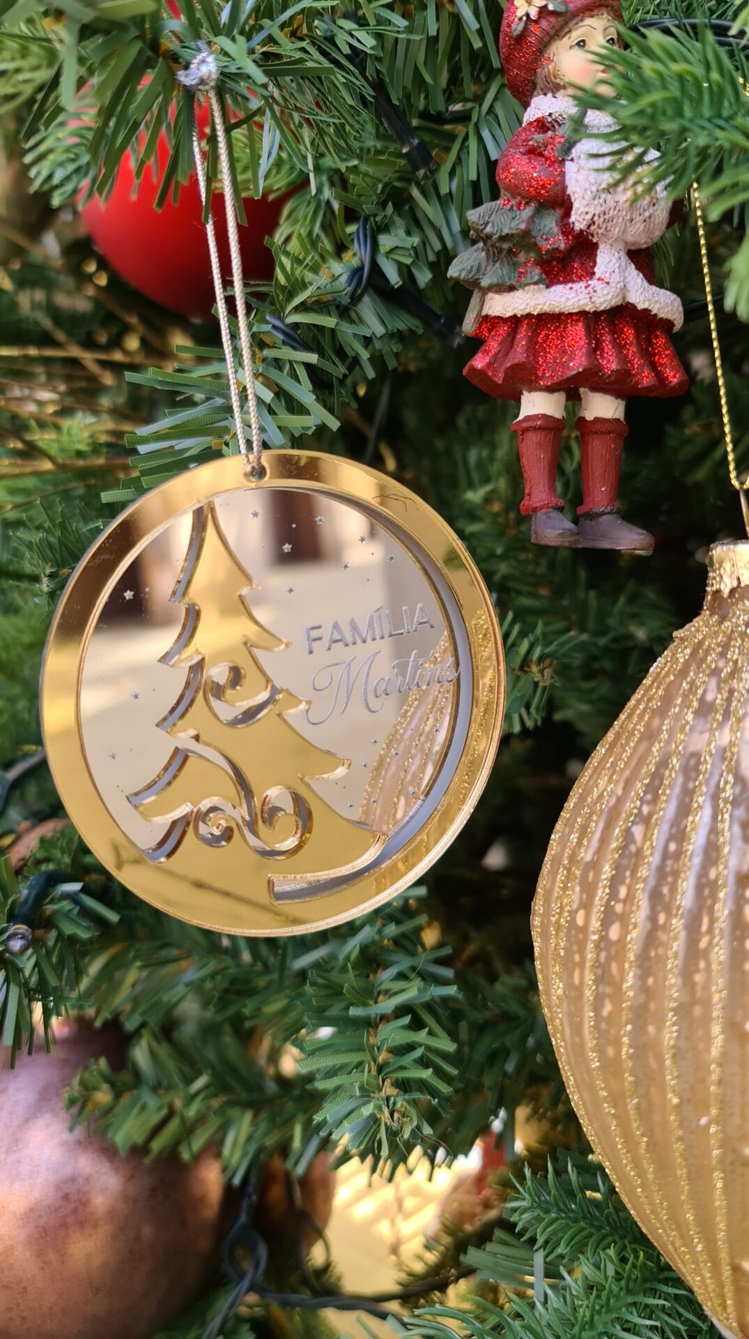 Bola Natal Personalizada Acrílicos-Espelhados
