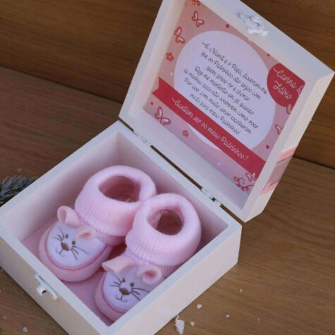 Imagem do produto Convite Padrinhos Batizado Sapatos