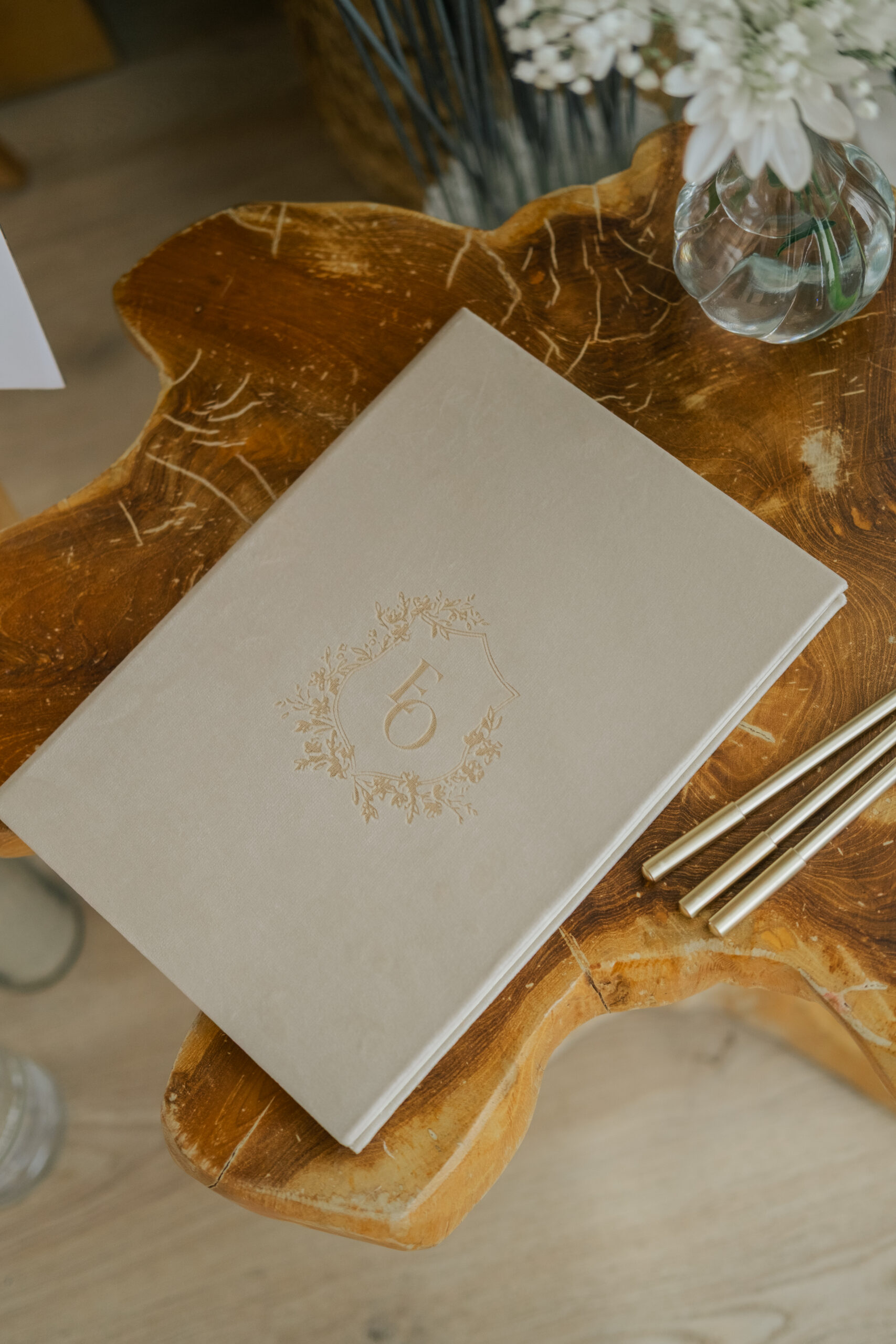 Livro Honra Casamento Tecido