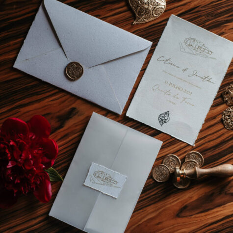 Product Image: Wedding Invitation with Seal and Vellum