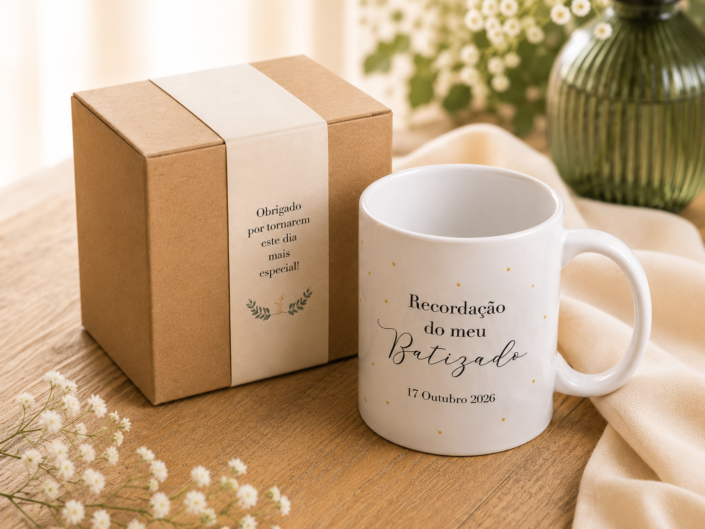 Lembrança Batizado Caneca Saco 2