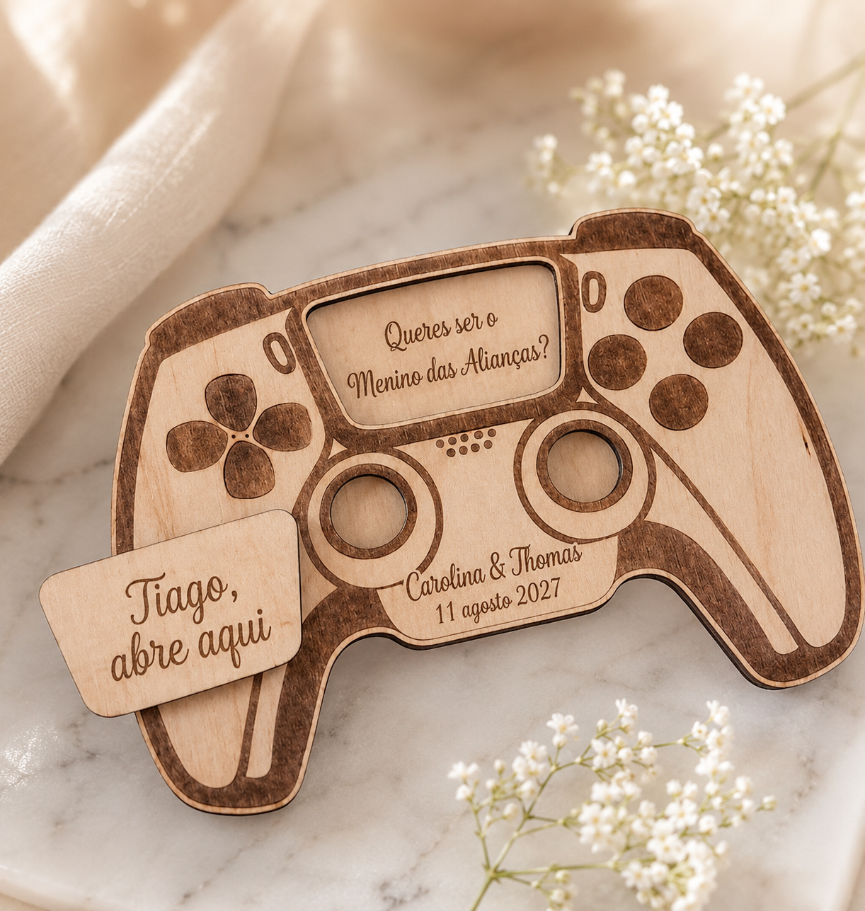 Convite Casamento Menino Alianças