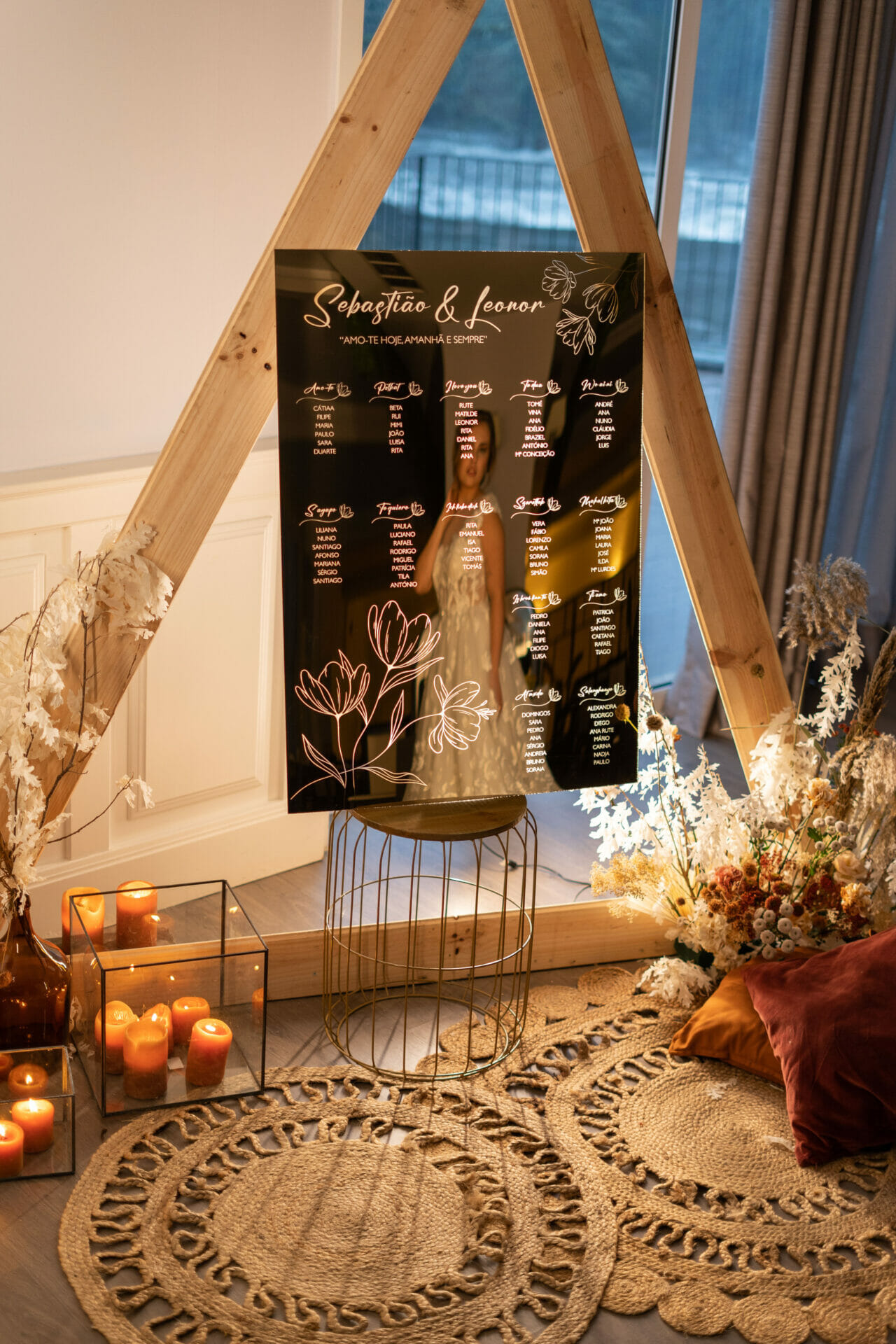 Placard Casamento Elegante e Delicado