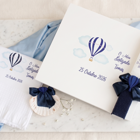 Image du produit Serviette de baptême personnalisée Bonheur