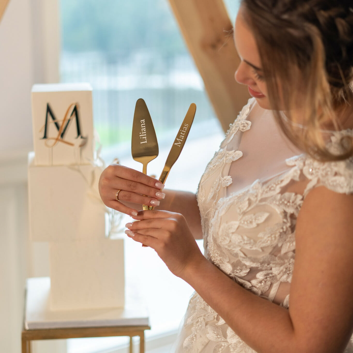 Talheres e flutes personalizados artigo