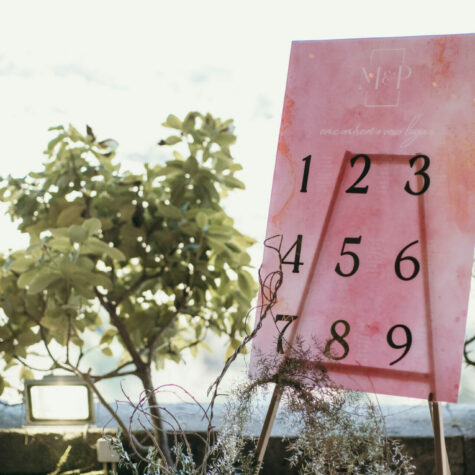 Imagem do produto Placard Casamento Acrílico Fucshia