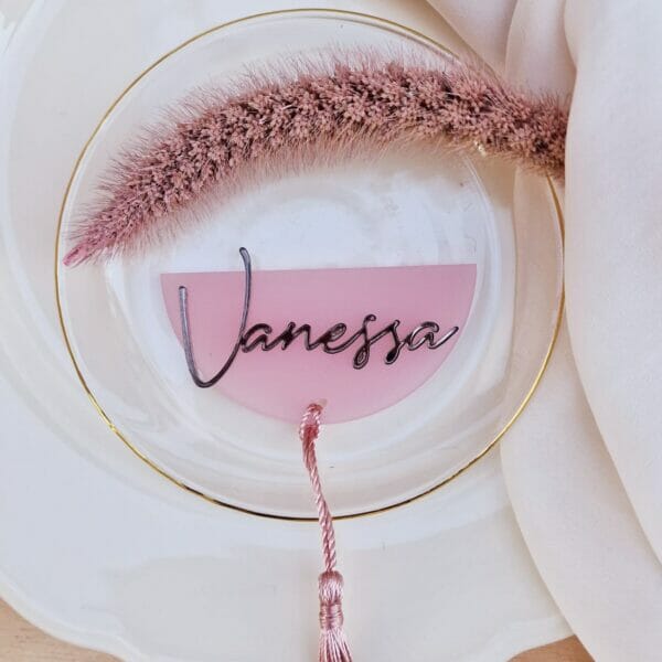 Marcador Lugar Elegante 'A Noiva Sou Eu'