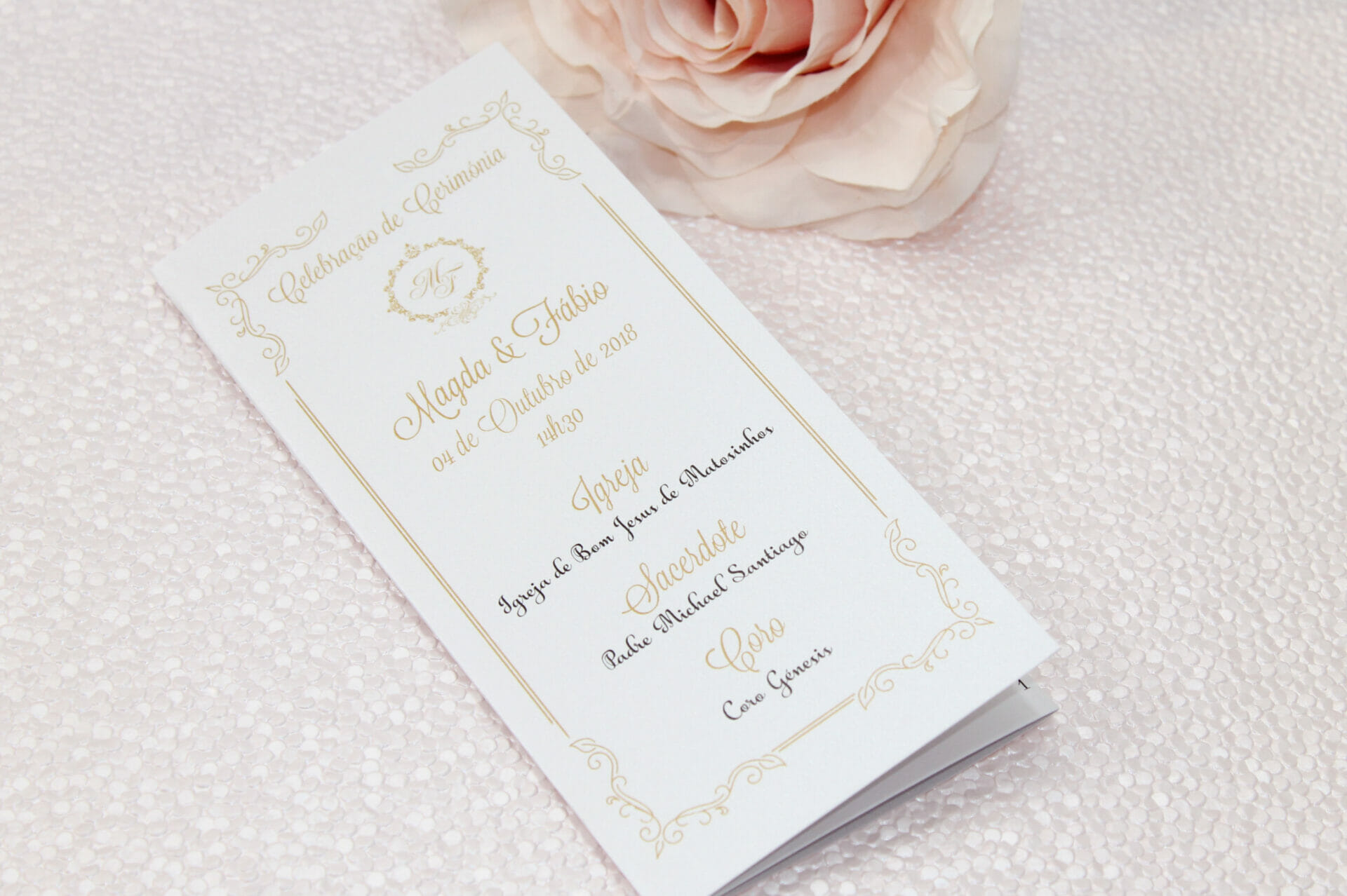 Missal Casamento Desdobrável Original