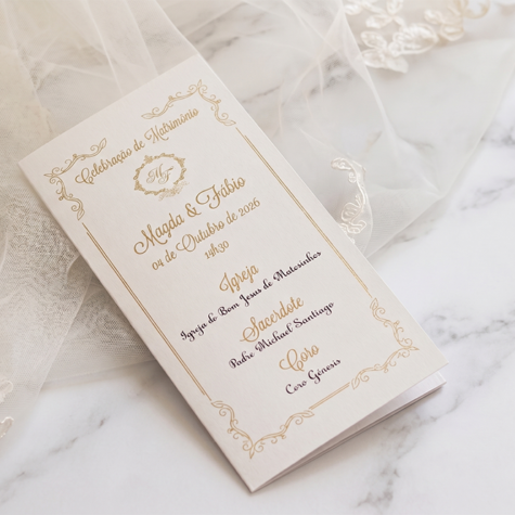Imagem do produto Missal Casamento Desdobrável Original