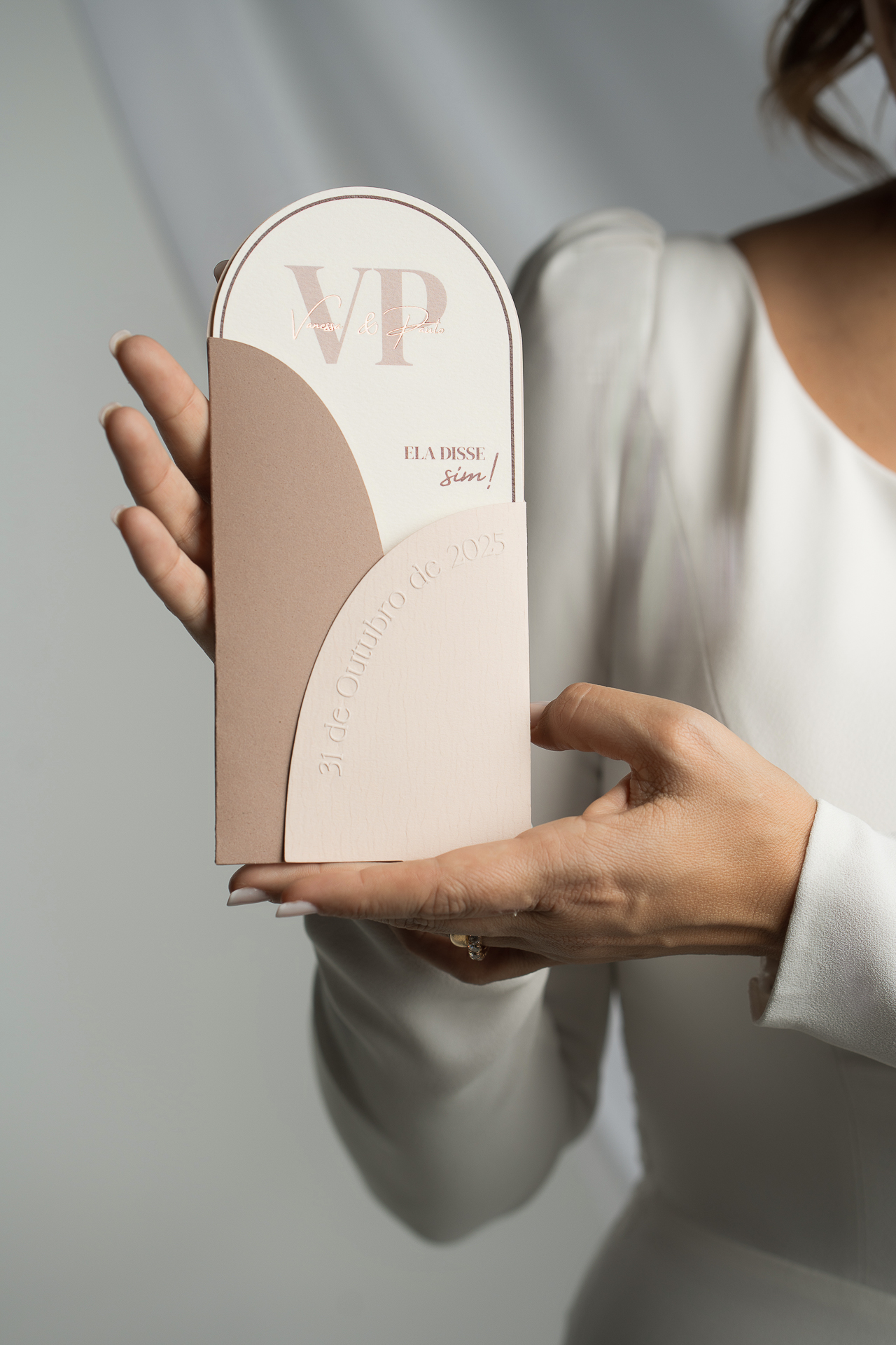 Convite Casamento Moderno 'A Noiva Sou Eu' 6