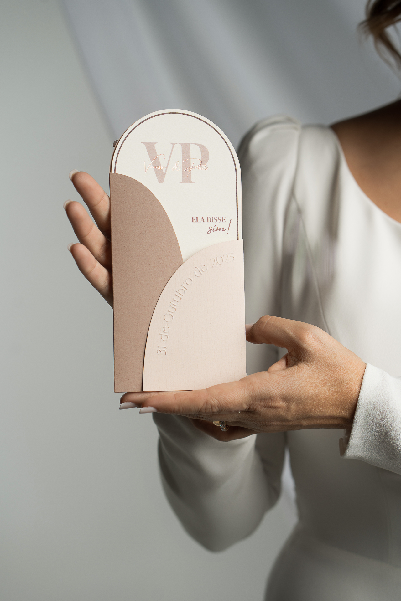 Convite Casamento Moderno 'A Noiva Sou Eu' 7