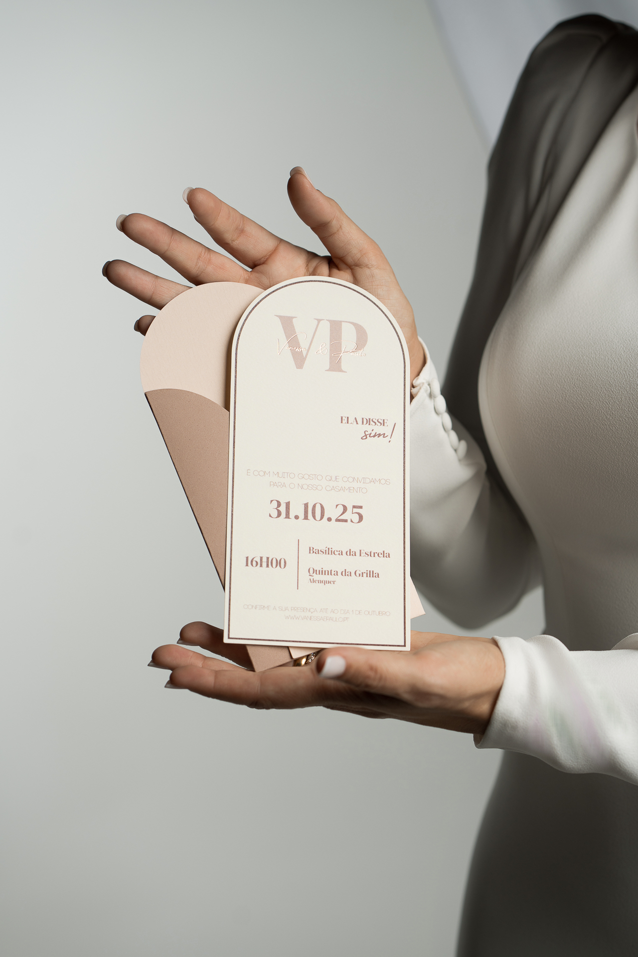 Convite Casamento Moderno 'A Noiva Sou Eu' 8