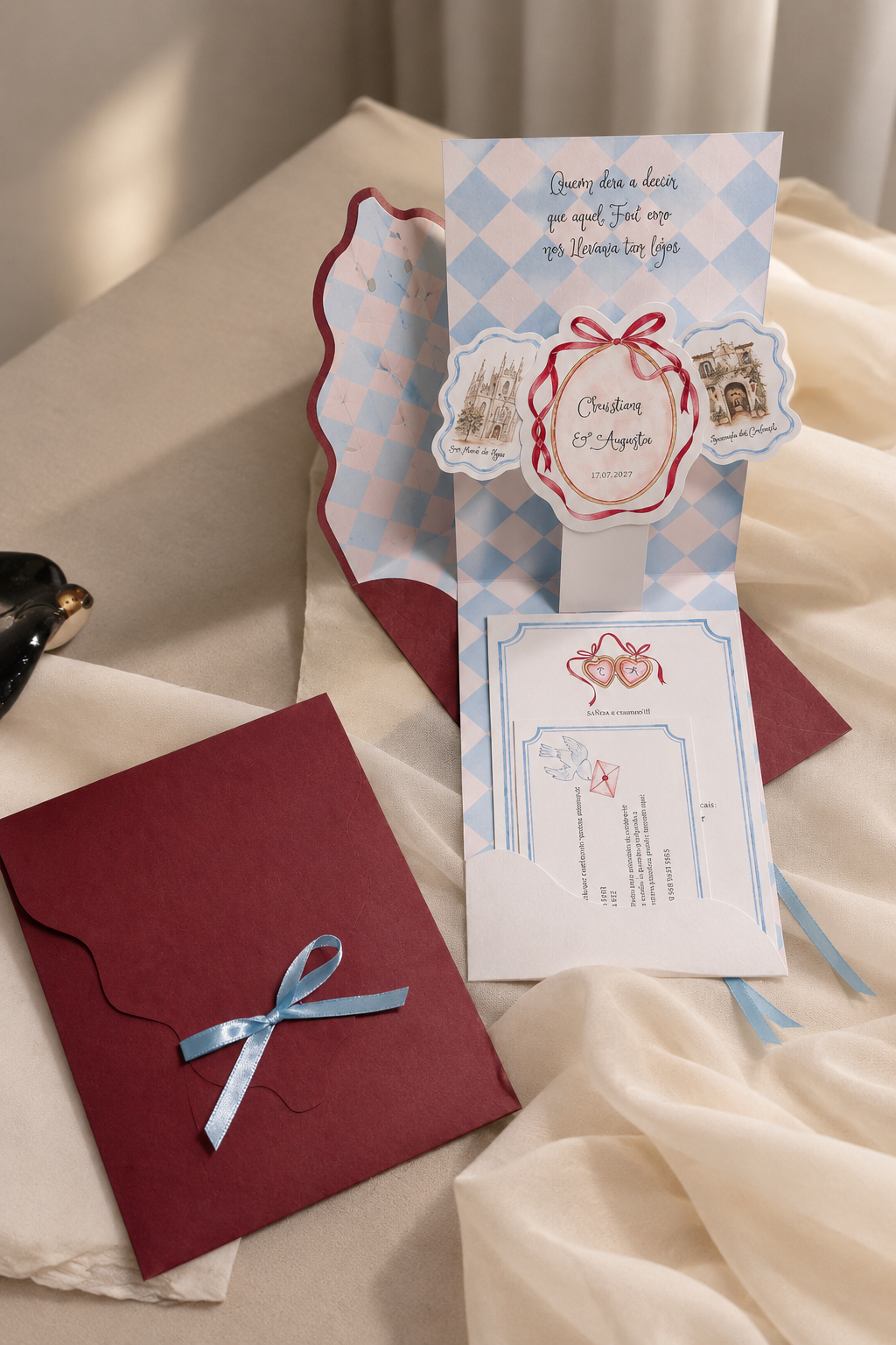 Convite Casamento Moderno Original