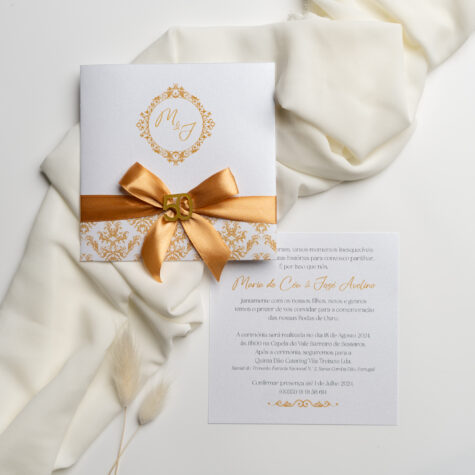 Imagem do produto Convite Bodas Ouro Brilhante