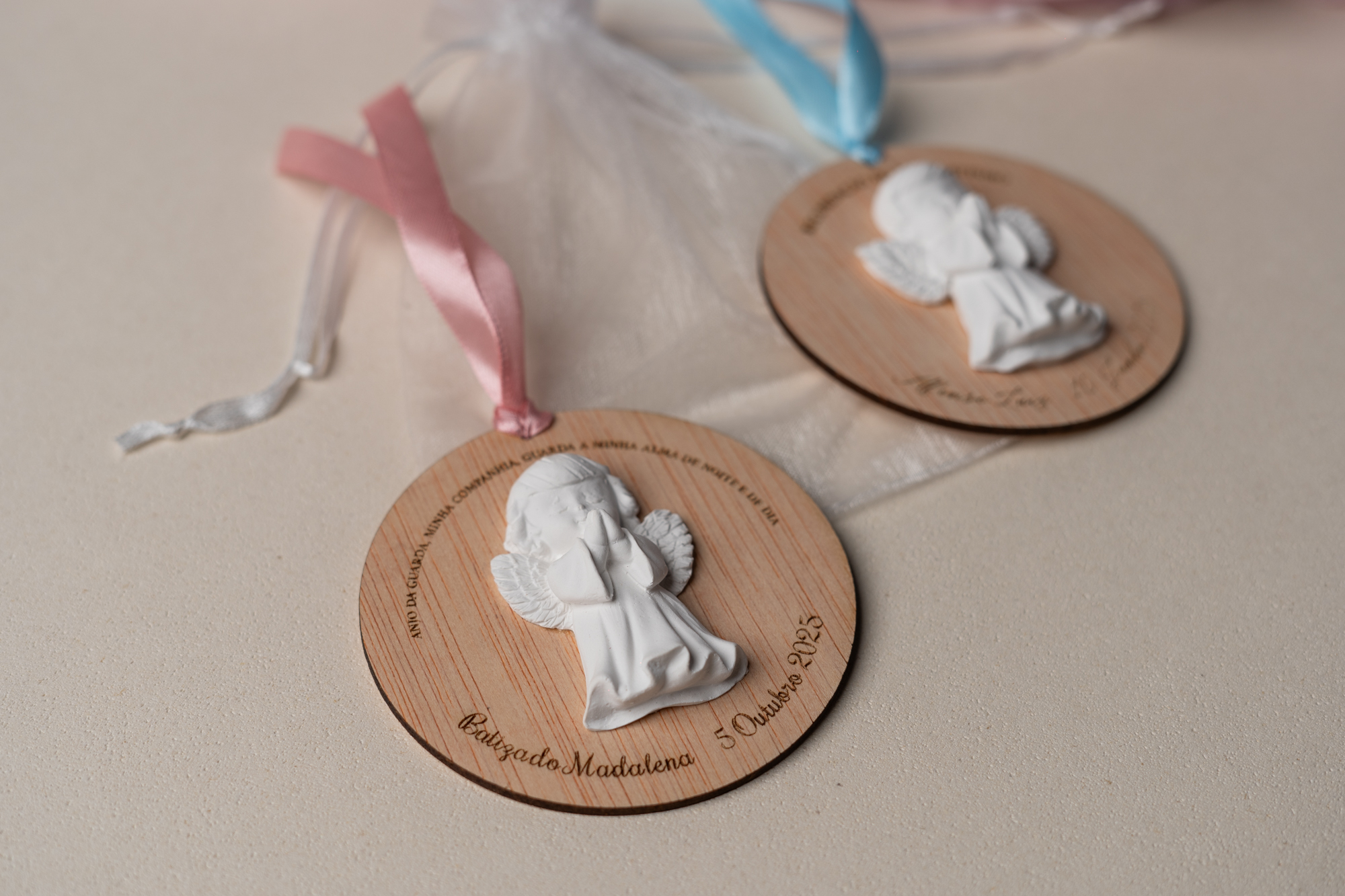 Lembranças Batizado Anjo Gesso 9