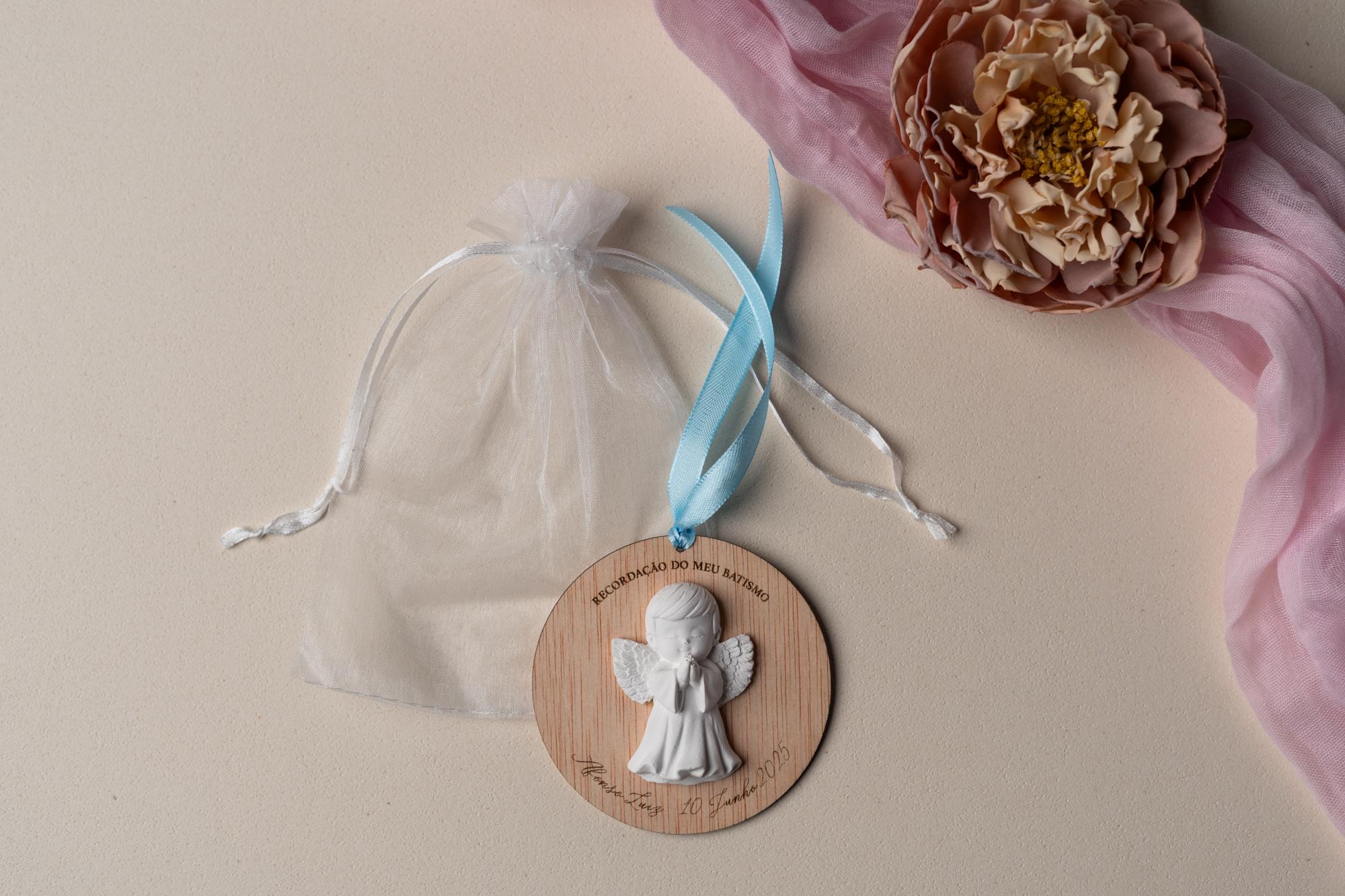 Lembranças Batizado Anjo Gesso 8