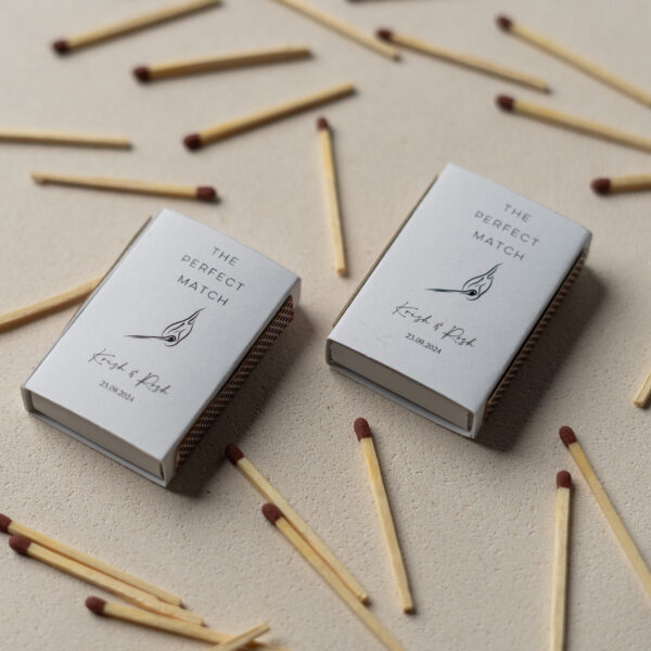 Lembrança de Casamento Caixa Fósforos matchbox