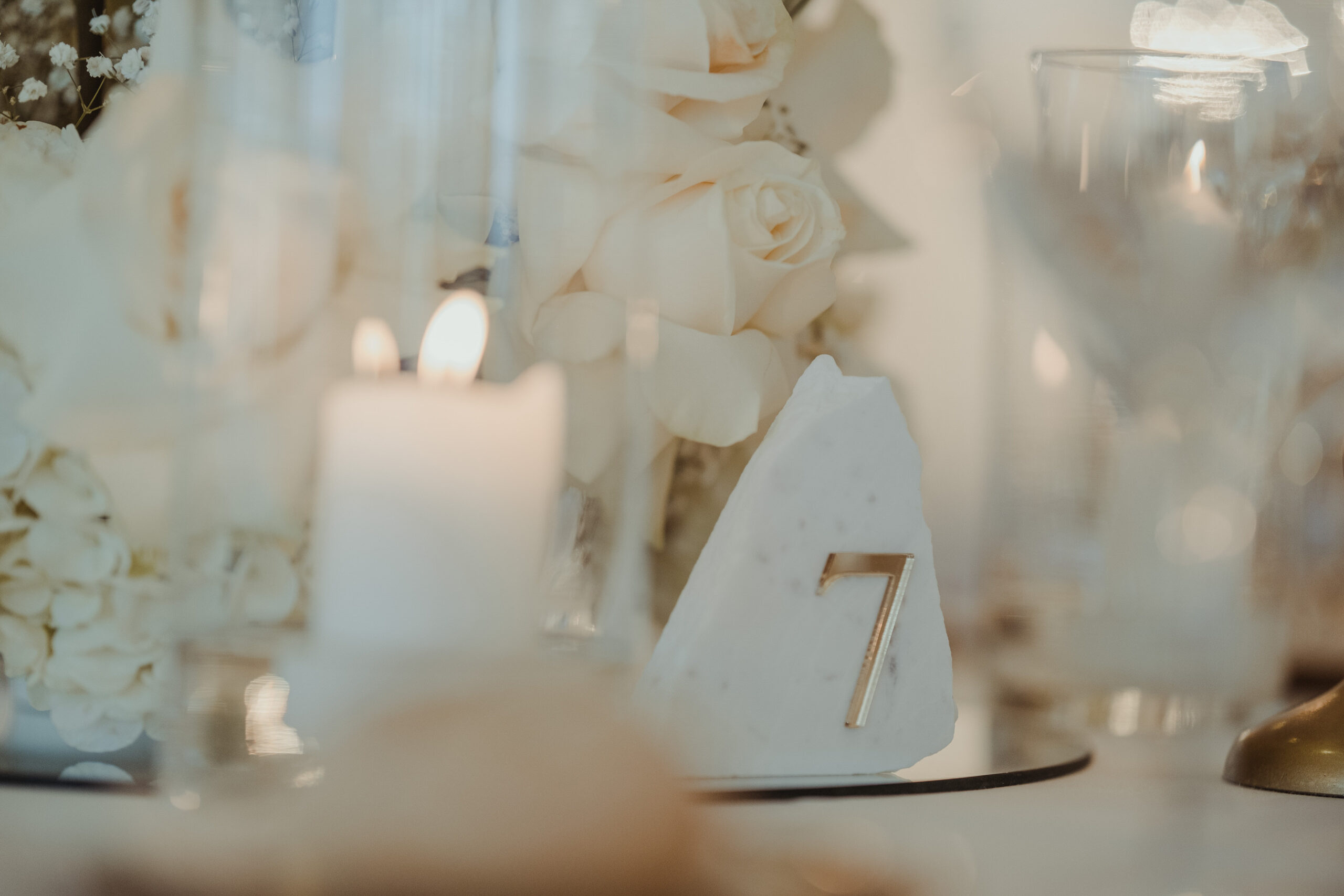 Wedding Marble Table Marker