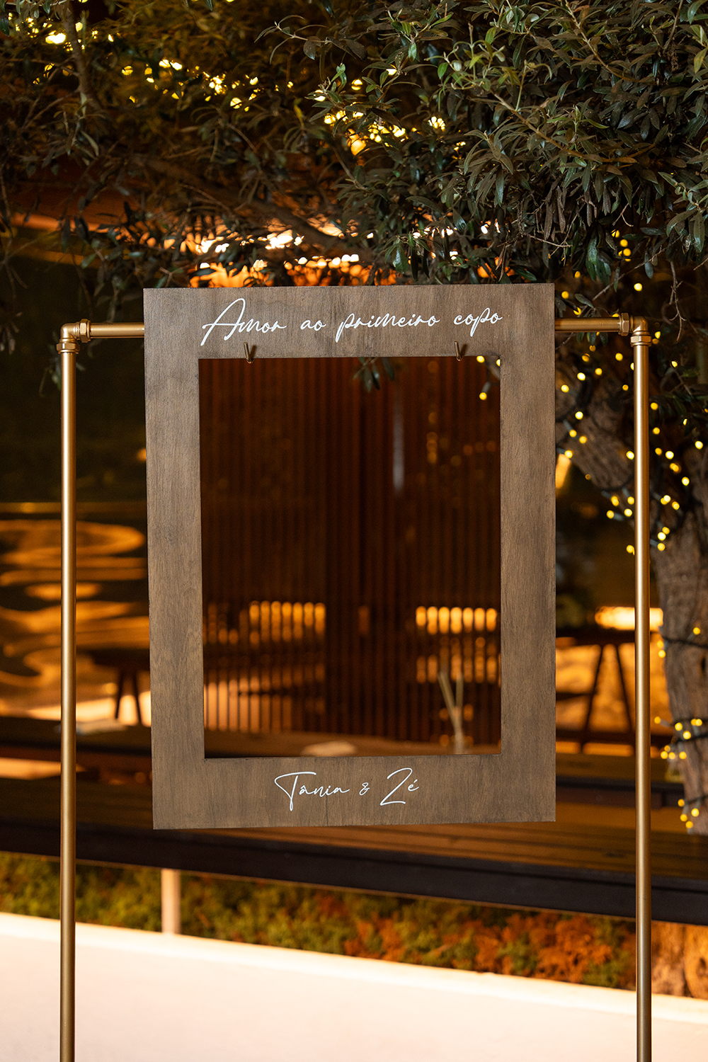 Placa de Photobooth Casamento Rustic