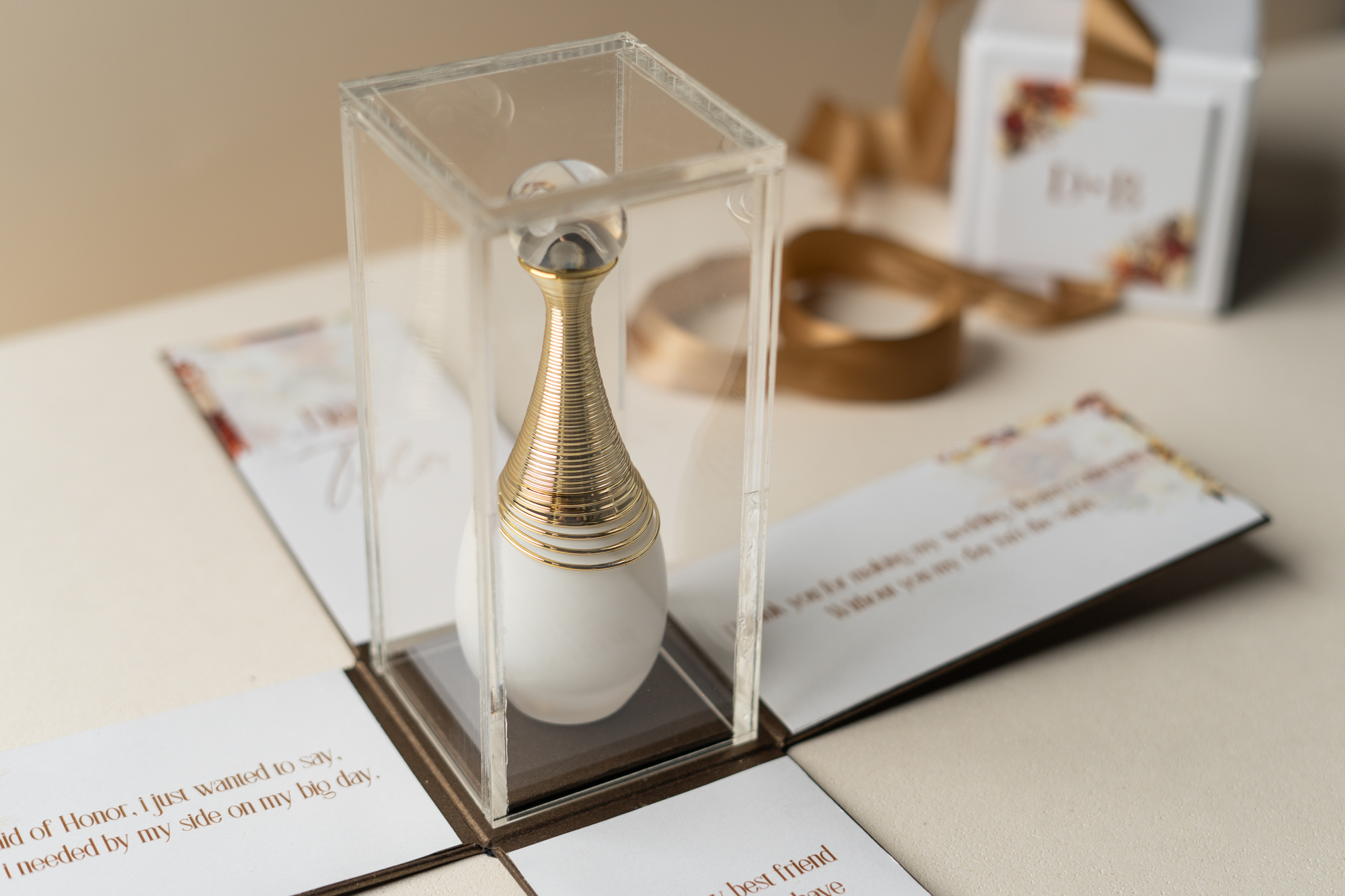 Bridesmaid gift box Perfume