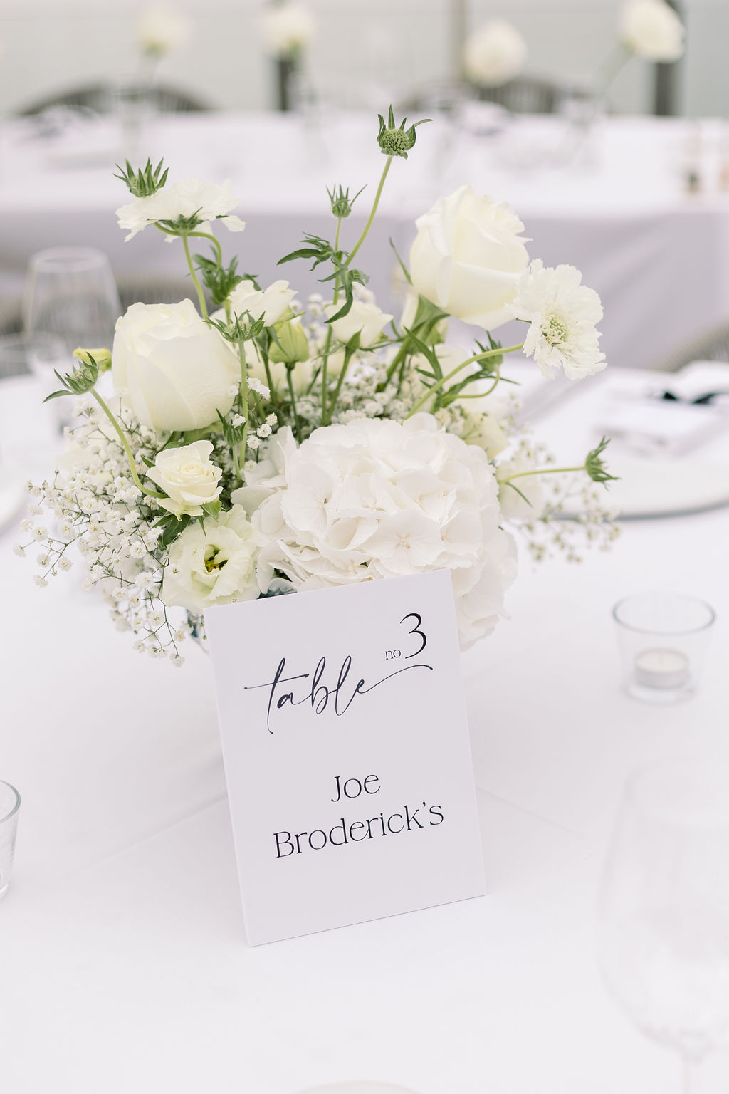 Marcador de Mesa Moderno Casamento