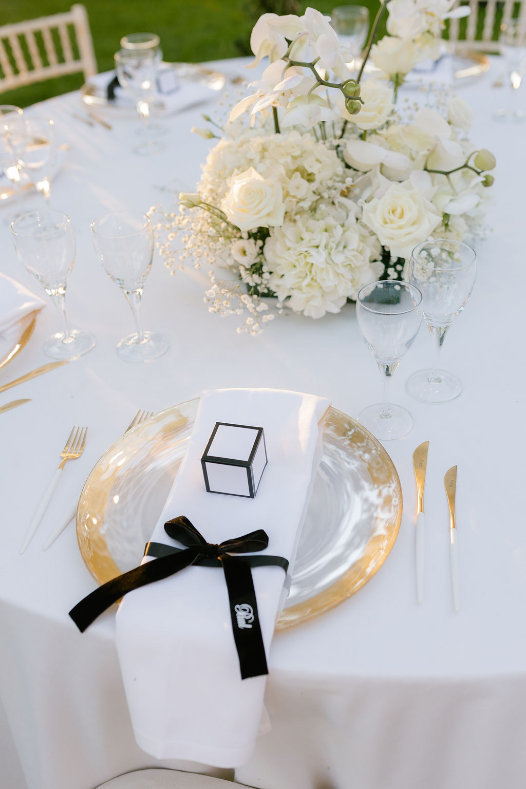 Marcador Lugar Laço Veludo 3