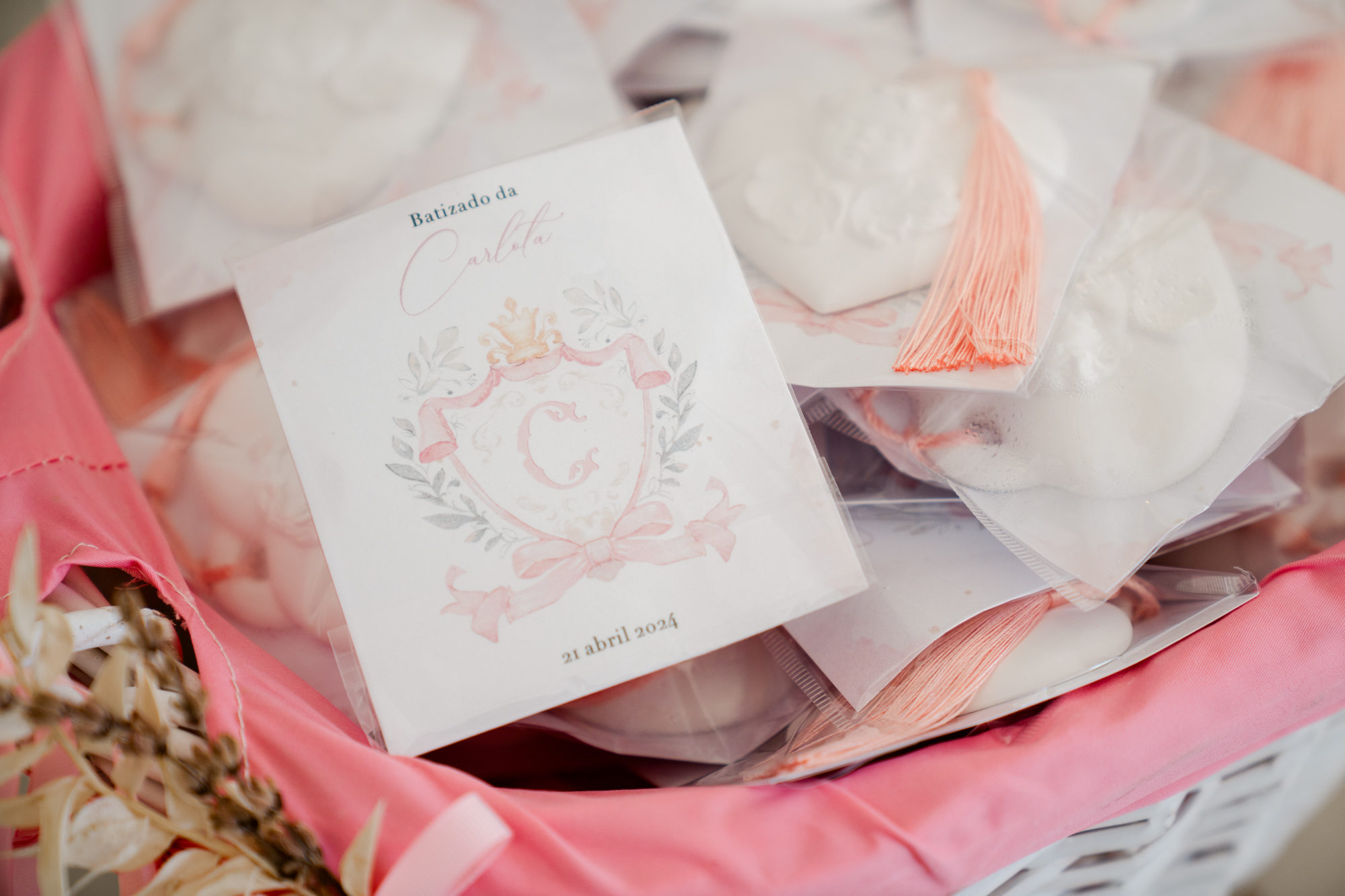 Lembrança Batizado Anjo Coração Gesso 1