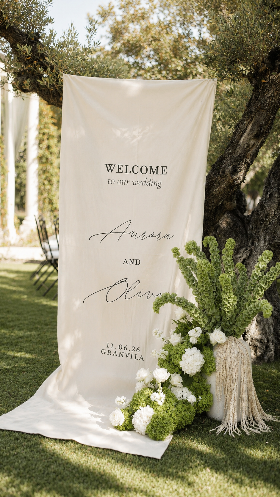 Wedding Welcome Sign Fabric 7