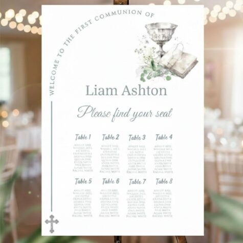 Imagem do produto Placard Comunhão Elegante e Delicado