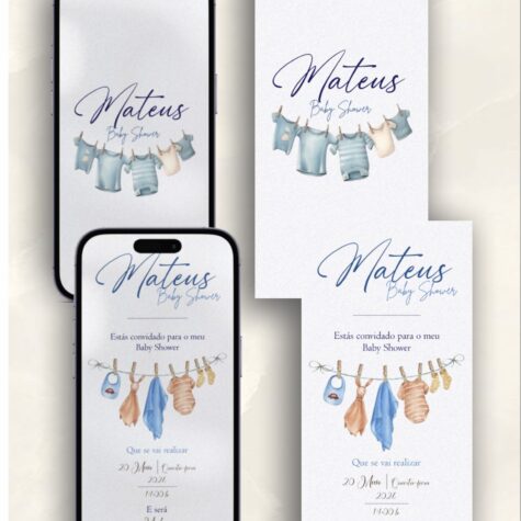 Imagem do produto Convites Digital BabyShower Personalizado