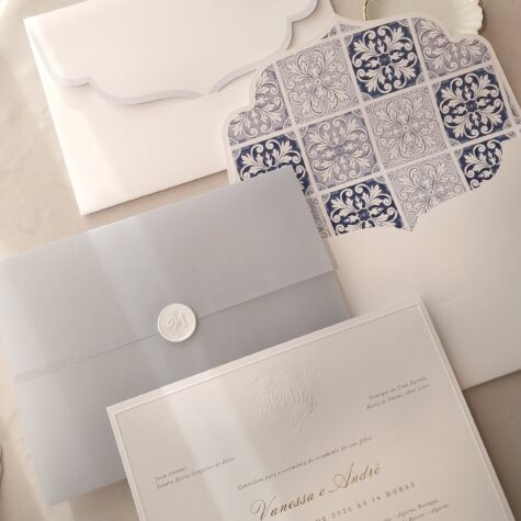 Imagem do produto Convite Casamento Azulejo Português