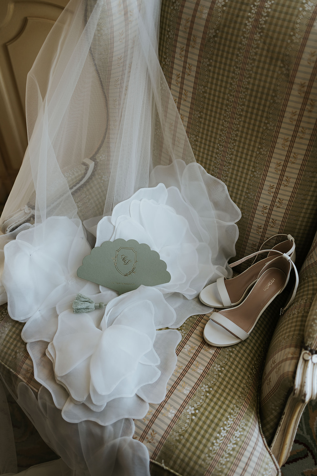 Leque com timeline - wedding paper fan