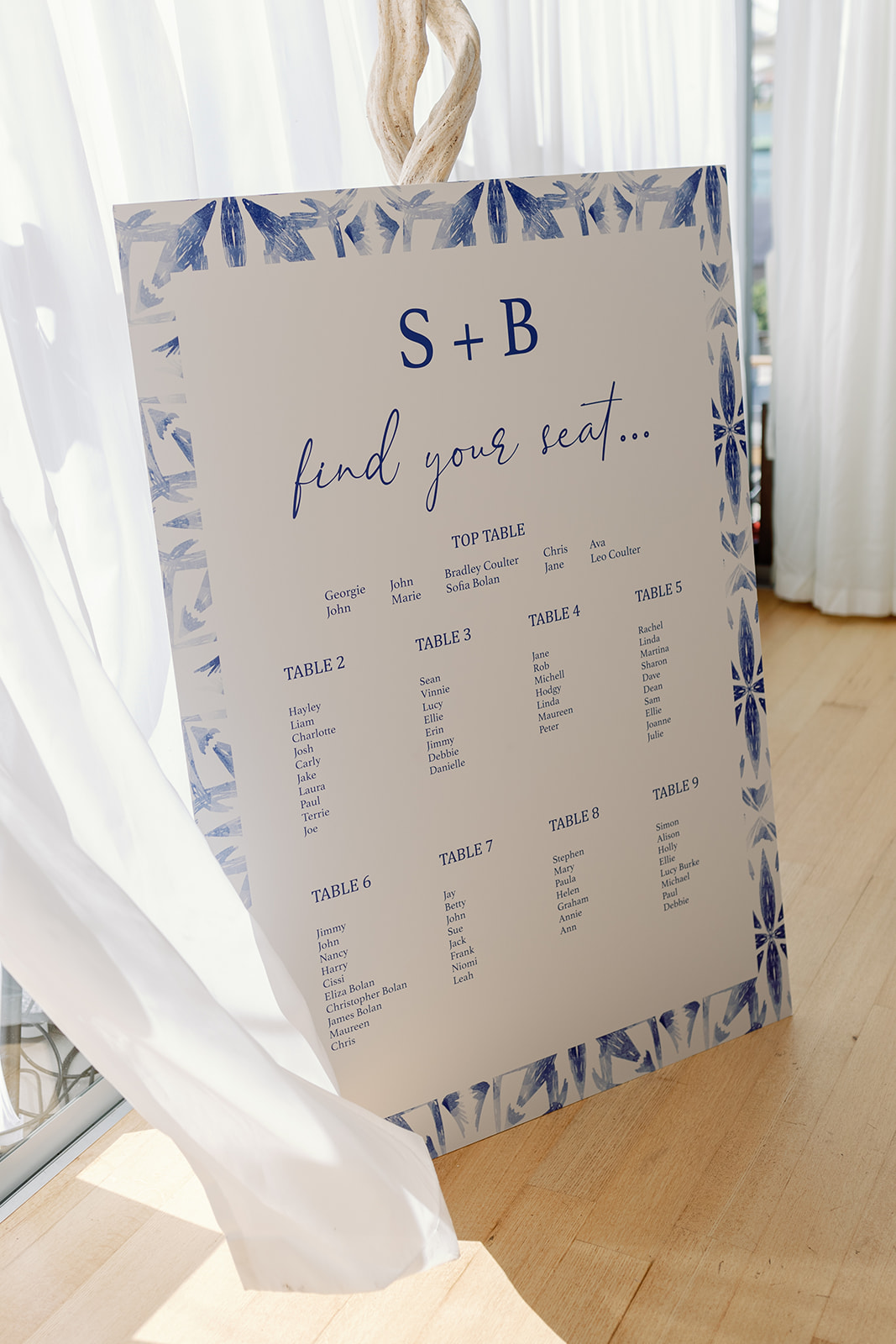 Placard Casamento Elegante e Delicado