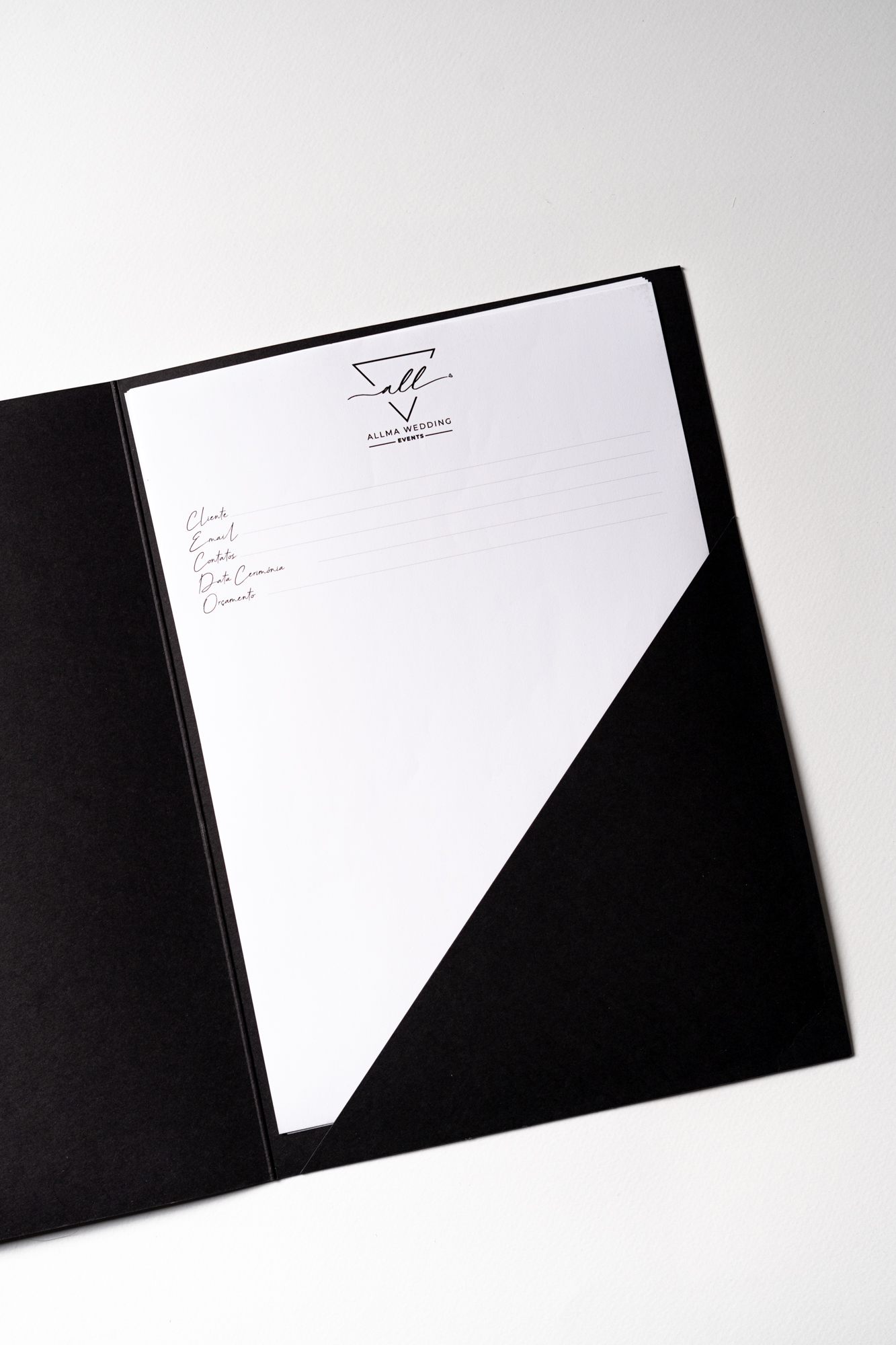 Pasta Documentação Veludo Premium